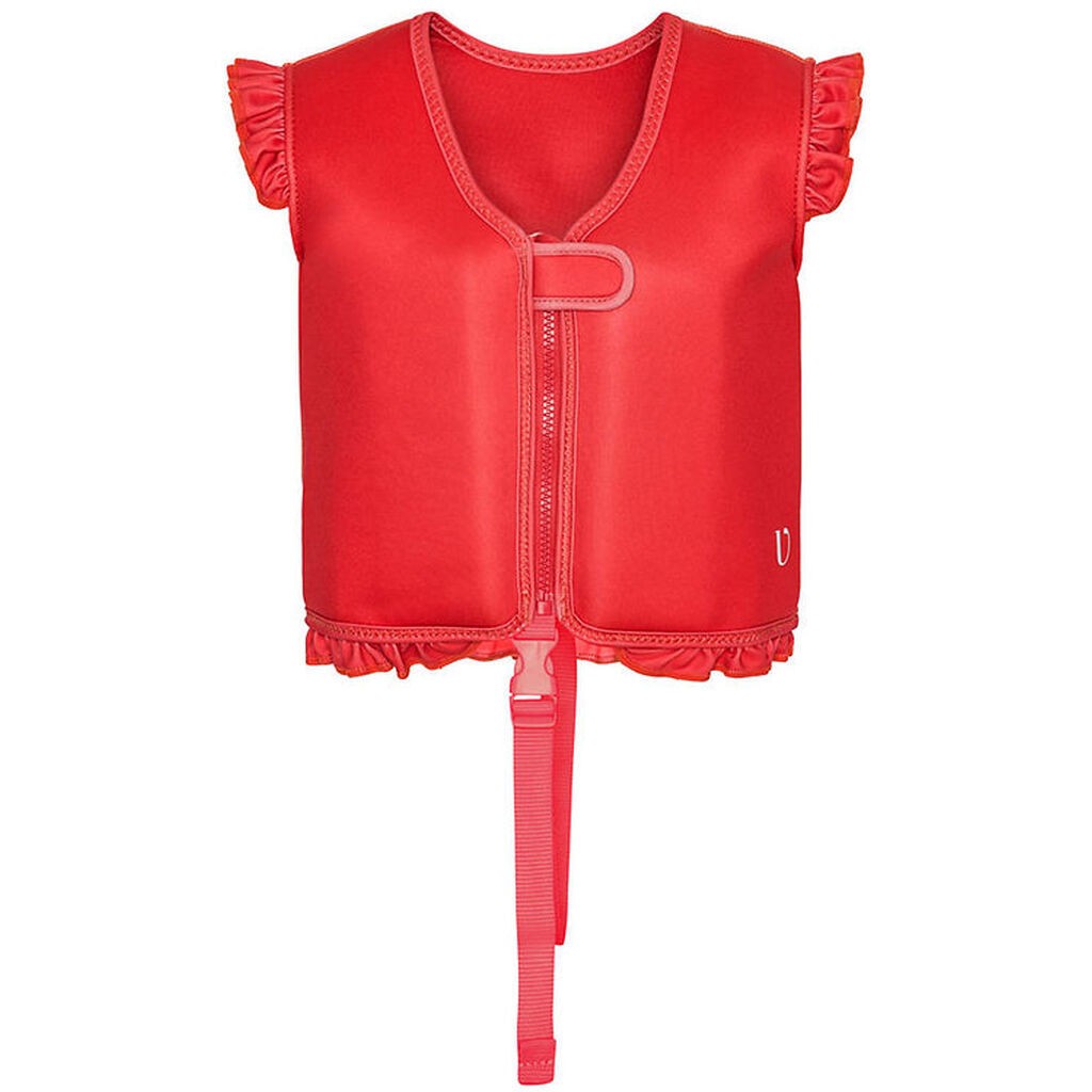 Vanilla Copenhagen Svømmevest - Neo - Berry Red - m. Flæse