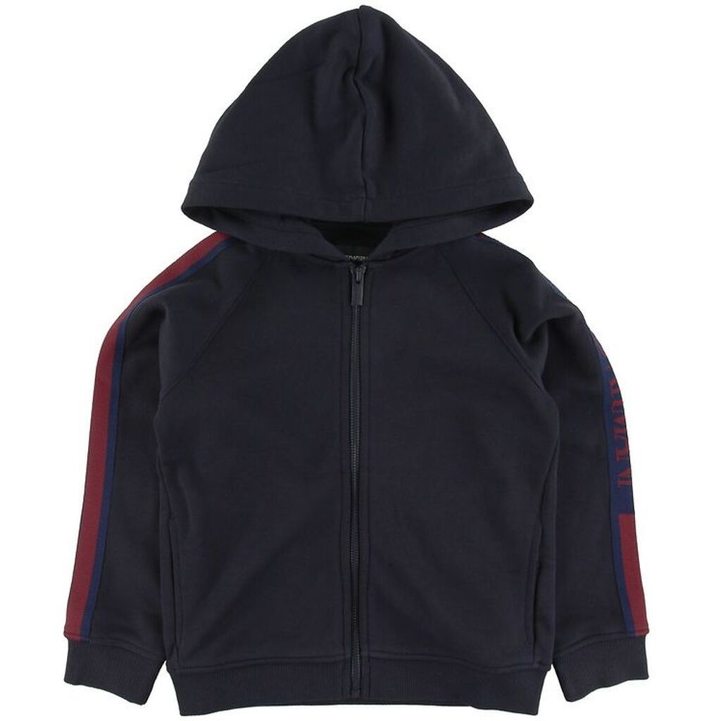 Emporio Armani Cardigan m. Hætte - Navy m. Rød