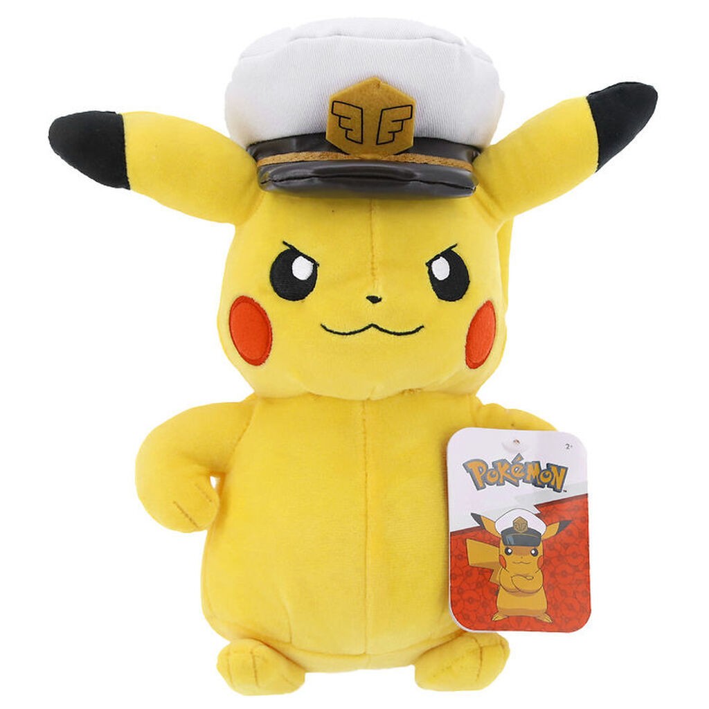 Pokémon Bamse - 20 cm - Captain Pikachu