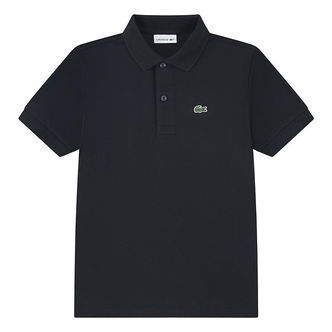 Lacoste Polo - Piqué - Sort