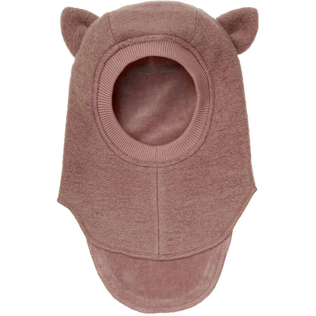 Huttelihut Elefanthue - Uld - 2-lags - Burlwood m. Ører