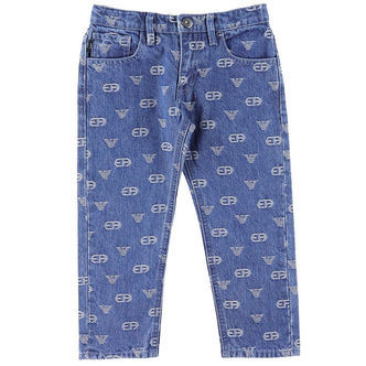 Emporio Armani Jeans - Denim Blue Medium/Hvid m. Logoer