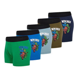 LEGOÂ® Wear Ninjago Boxershorts - 5-pak - LwAgan 608 - Blå/Brun/G