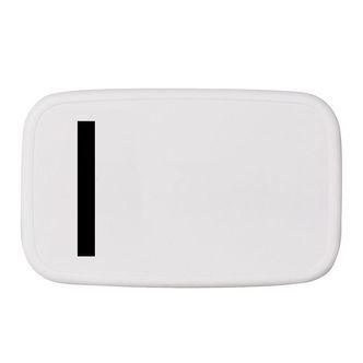 Design Letters Madkasse - Hvid m. I