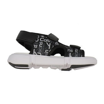 Calvin Klein Sandaler - Sort m. Allover Logo