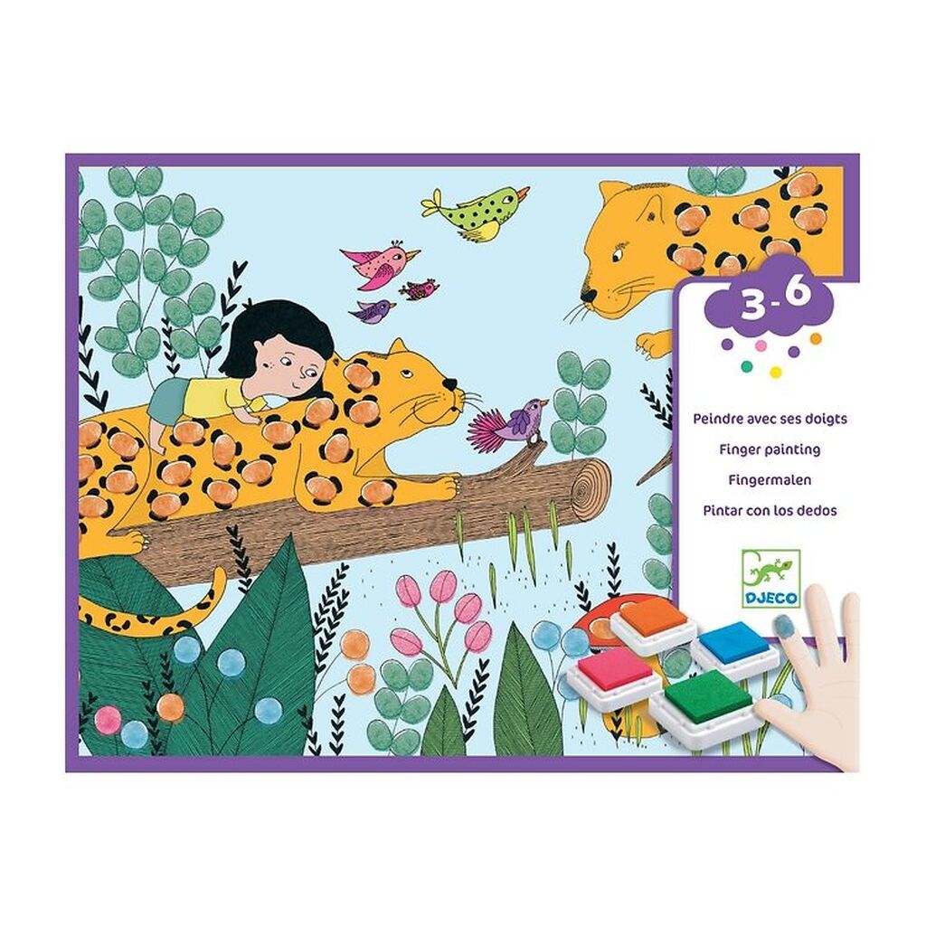 Djeco Fingermaling - Sæt - Jungle