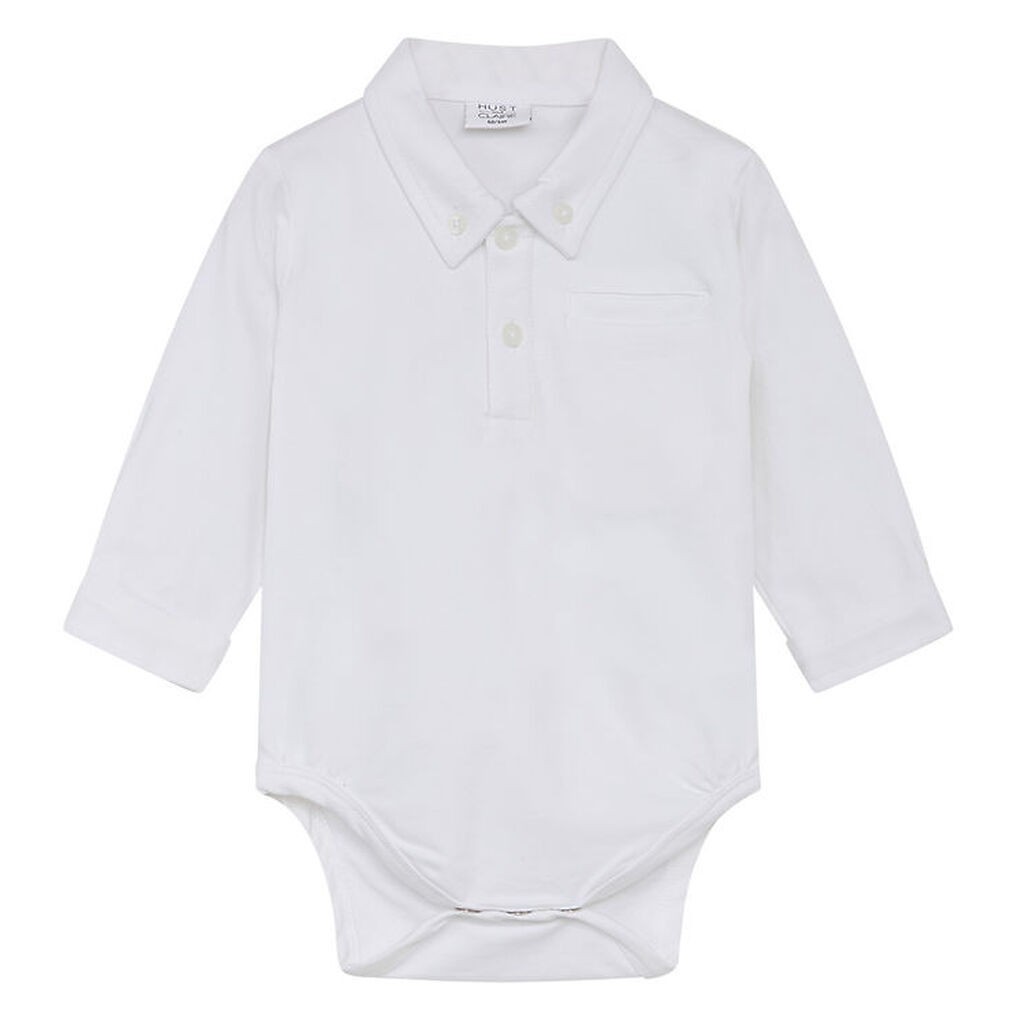 Hust and Claire Skjortebody l/æ - Basil - Hvid