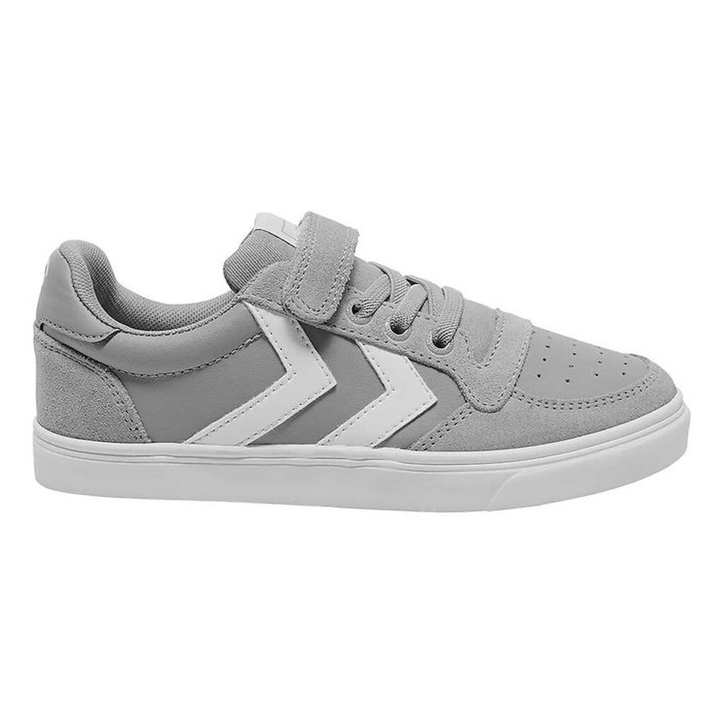 Hummel Sko - Slimmer Stadil Leather Low Jr. - Alloy