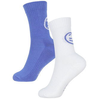 Molo Strømper - Norman - 2-pak - Dazzling Blue/Hvid