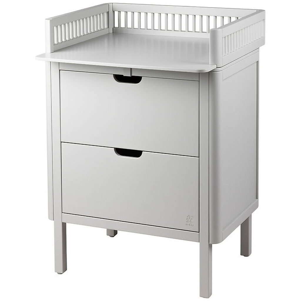 Sebra Puslebord m. Skuffer - Stone Grey