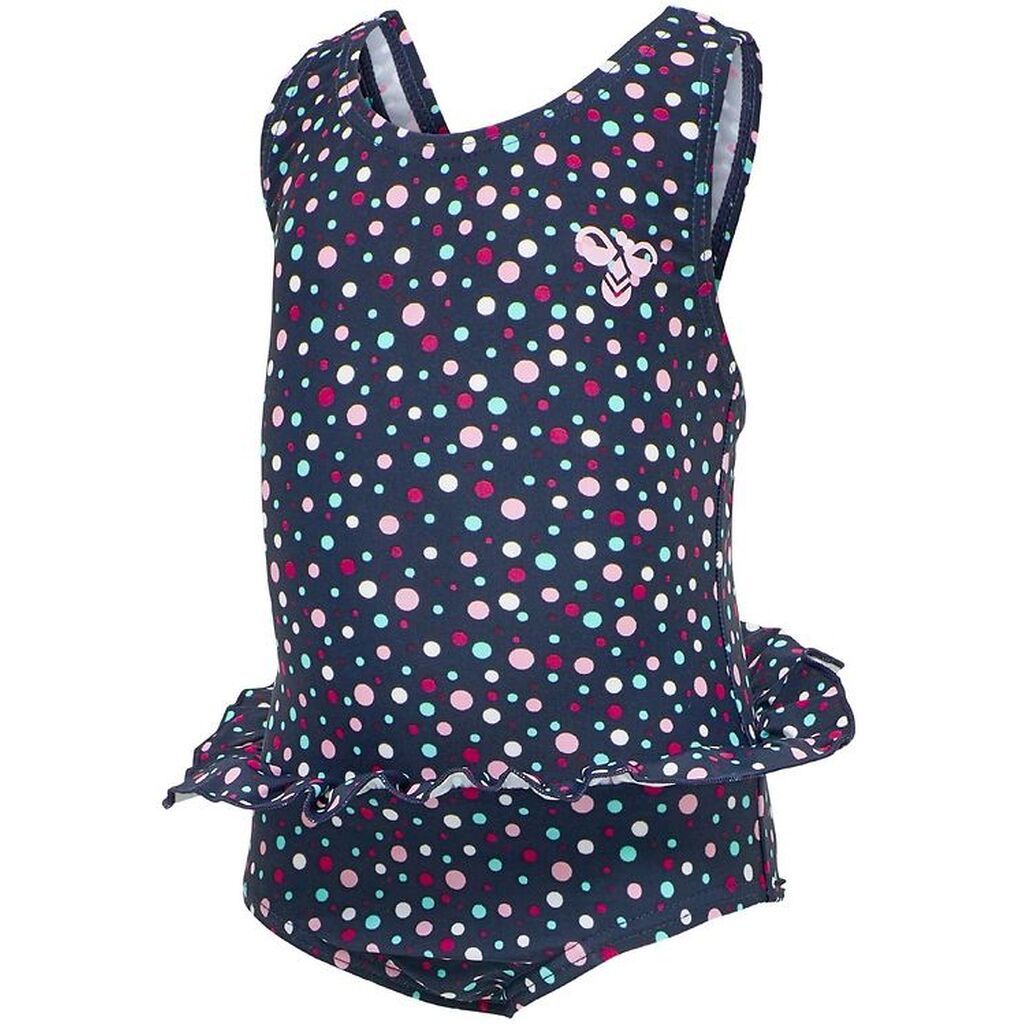 Hummel Badedragt - hmlFilippa - UV50+ - Navy m. Prikmønster
