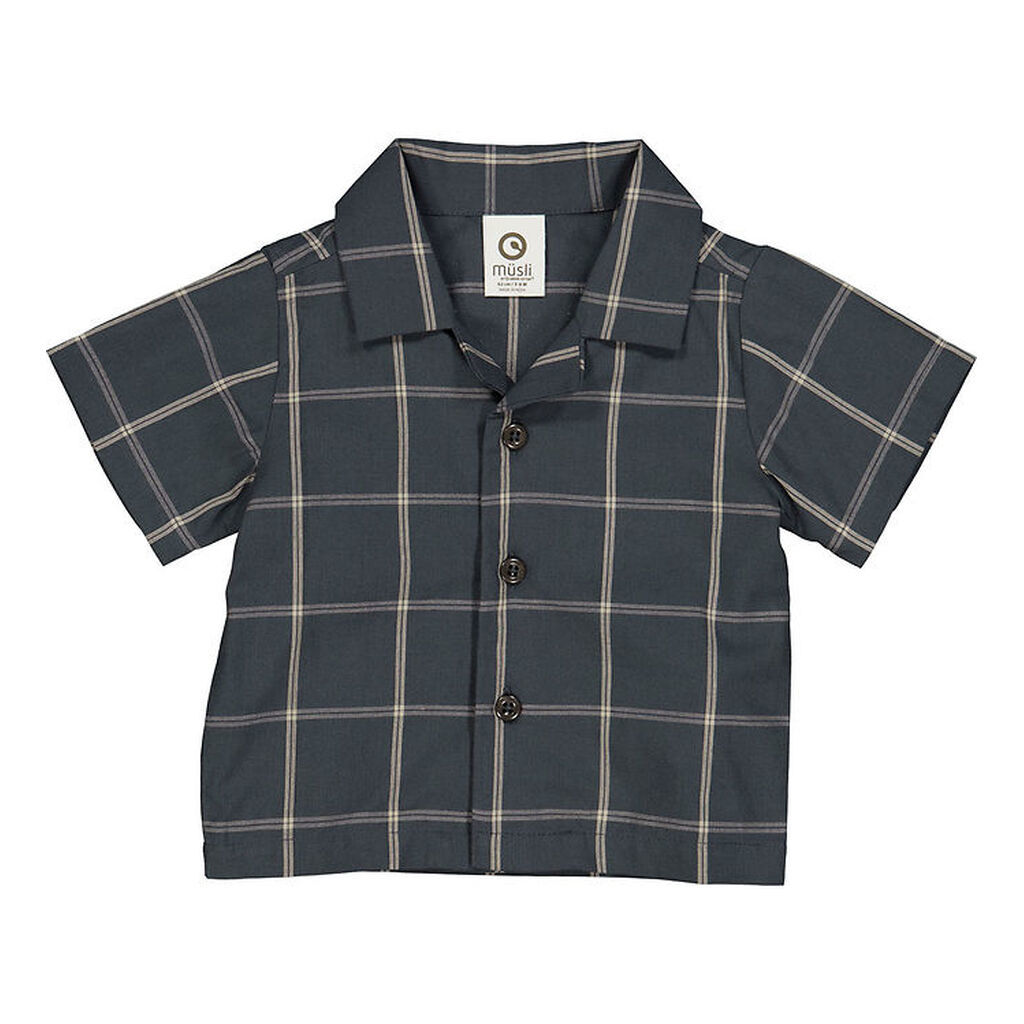 Müsli Skjorte - Check - Night Blue/Cashmere
