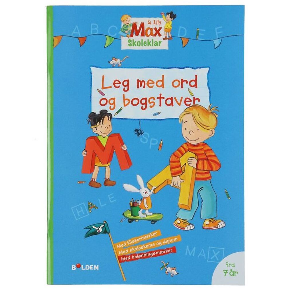 Forlaget Bolden Bog - Max Skoleklar: Leg Med Ord Og Bogstaver -