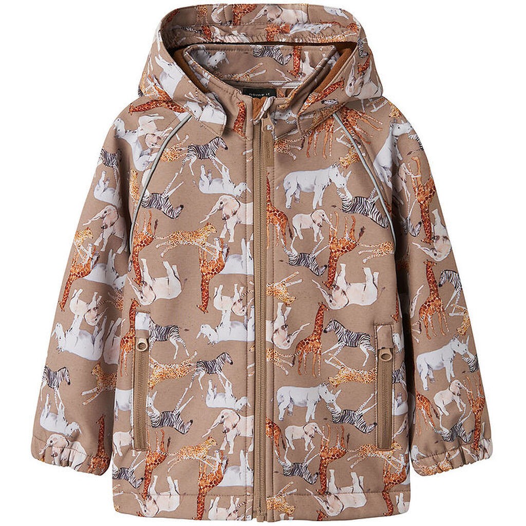 Name It Softshelljakke m. Fleece - NmnAlfa08 - Mountain Trail/Sa