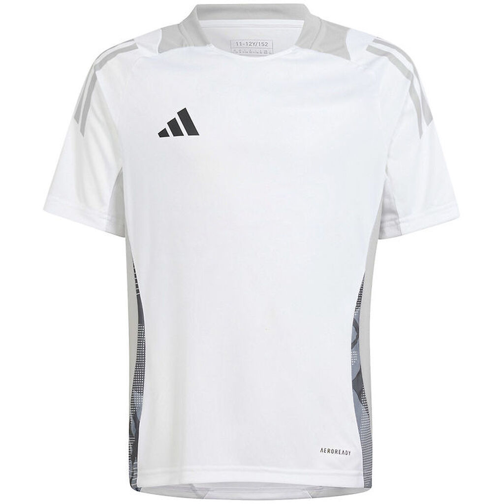 adidas Performance T-shirt - Tiro24 - Hvid m. Grå