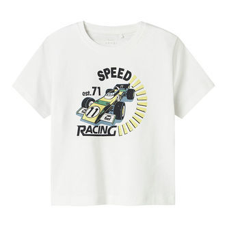 Name It T-shirt - NmmVictor - Bright White/Speed Racing
