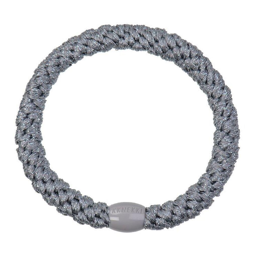 Kknekki Hårelastik - Grå Glimmer