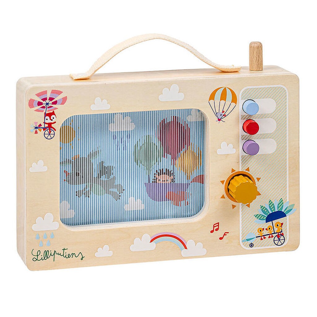 Lilliputiens Animeret Spilledåse - Træ - Flying Joe