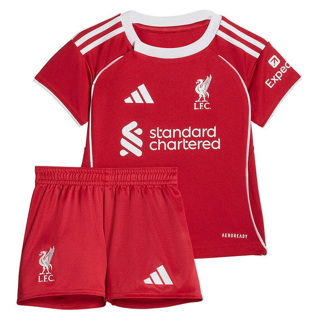 adidas Performance Fodboldsæt - Liverpool 25/26 Hjemmebane - Str