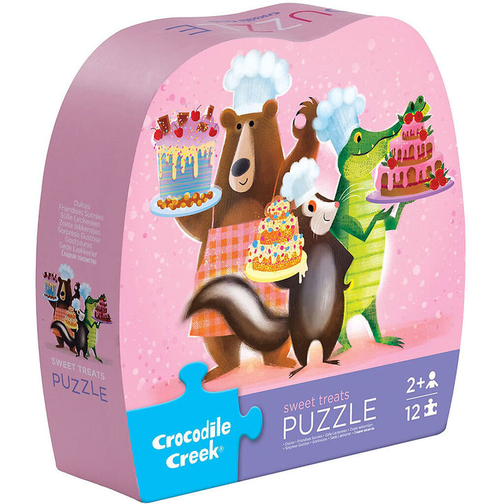 Crocodile Creek Puslespil - 12 Brikker - Sweet Treats