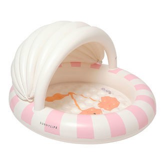 SunnyLife Badebassin m. Skygge - 120x104 cm - Cotton Candy - Che