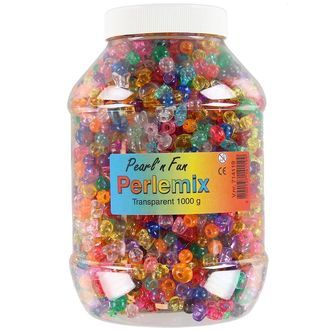 Pearl'n Fun Perler - 1000 gram - Transparent