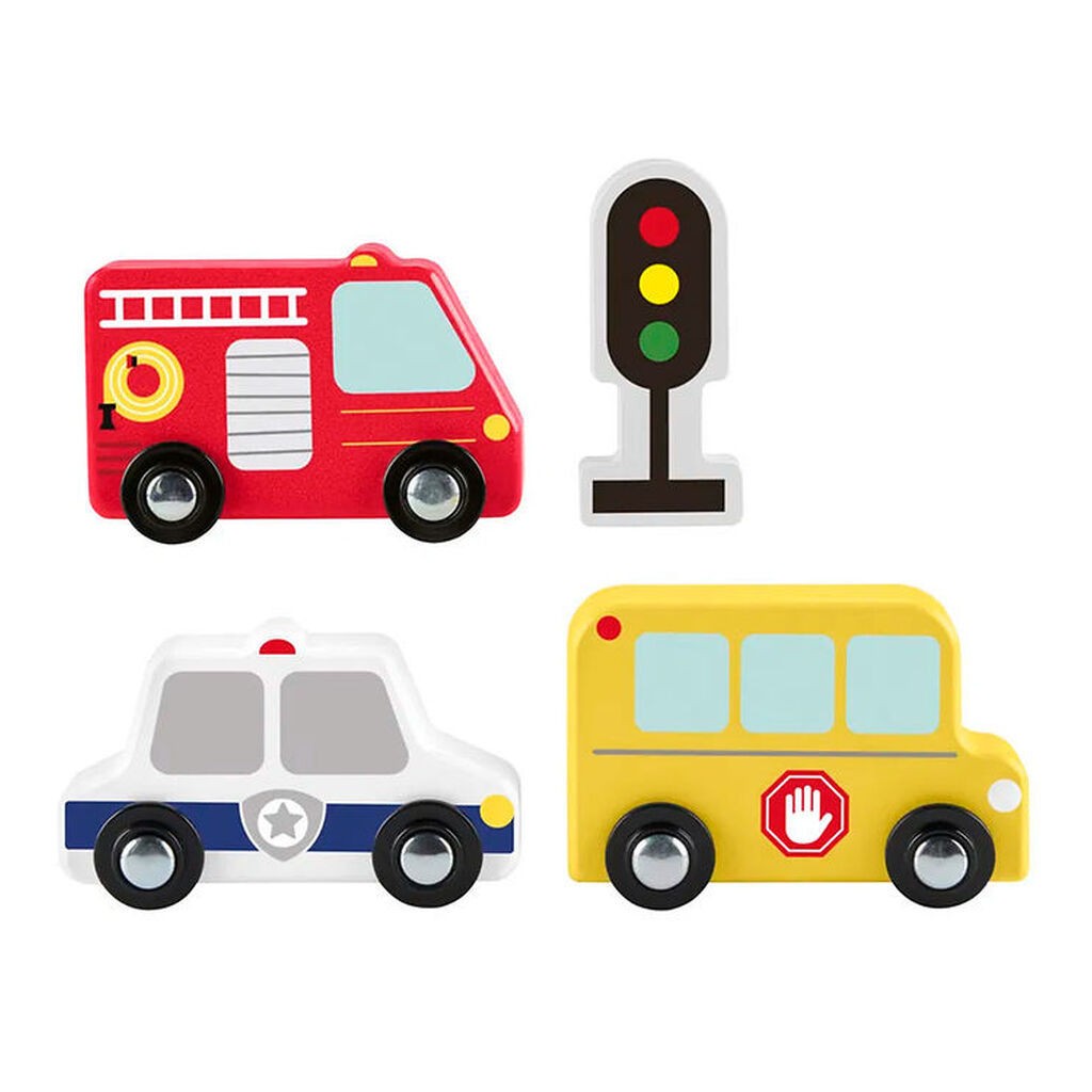 Fisher Price Biler - Træ - Små Køretøjer