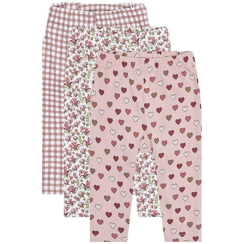 Hust and Claire Leggings - 3-pak - Liva Little Check - Adobe Ros