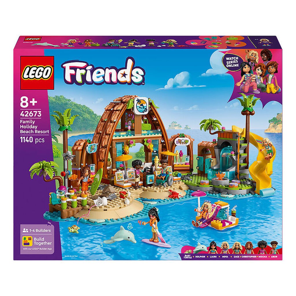 LEGOÂ® Friends - Familieferie På Strandresort 42673 - 1140 Dele