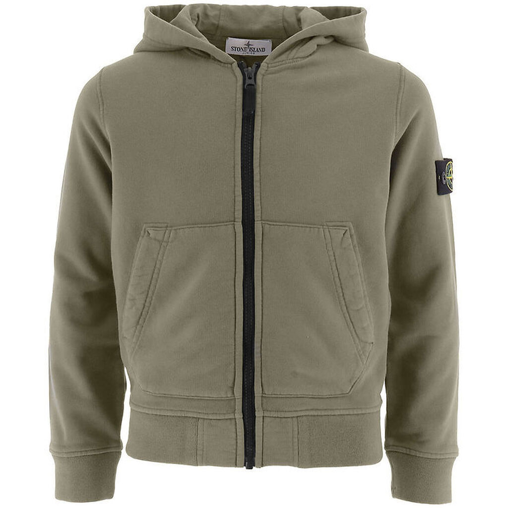 Stone Island Cardigan - Mud m. Logo
