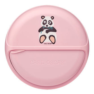 Carl Oscar Snackboks - SnackDisc - 15 cm - Pink m. Panda