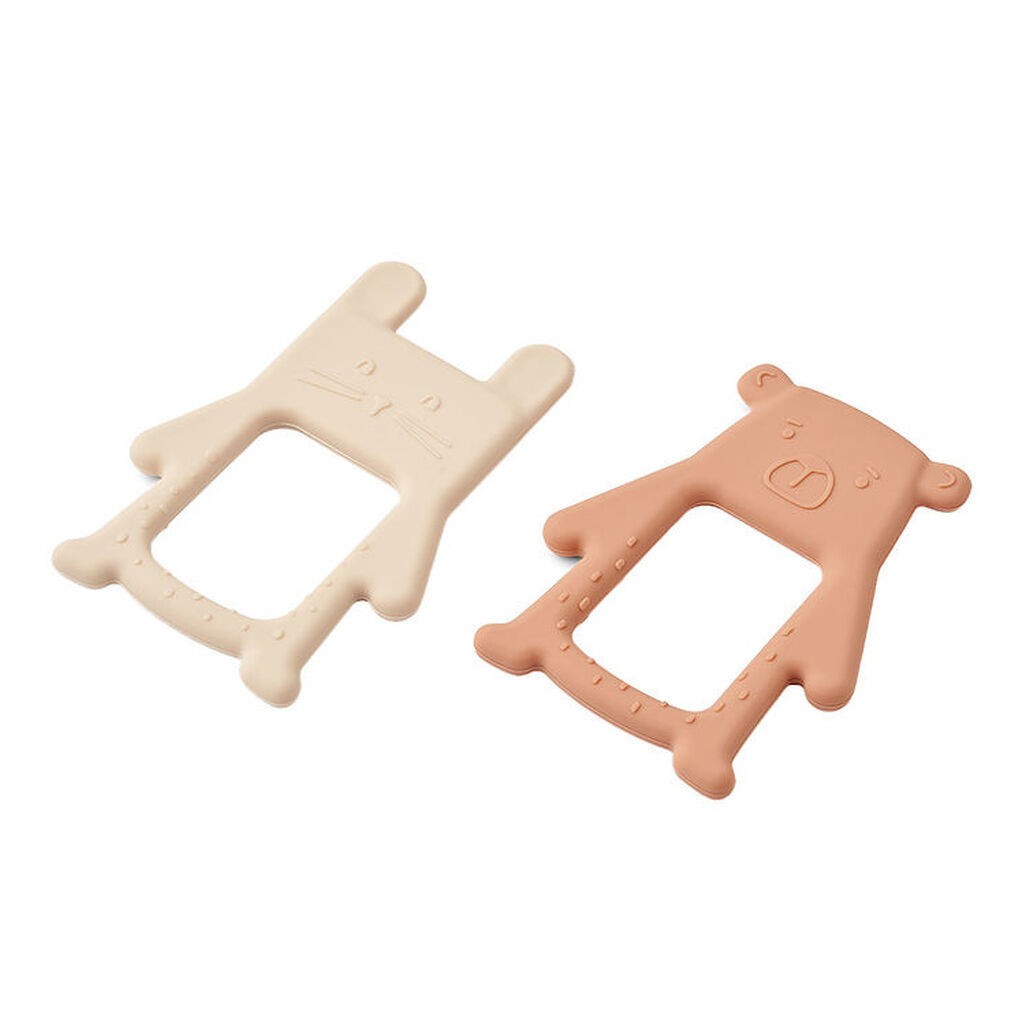 Liewood Bidelegetøj - Jonathan - 2-Pak - Tuscany Rose/Apple Blos