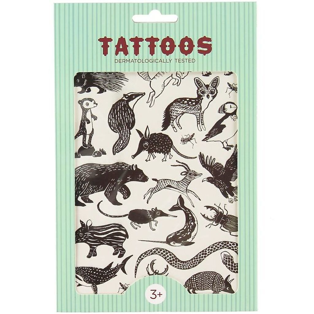 Petit Monkey Tatoveringer - Sorte Dyr