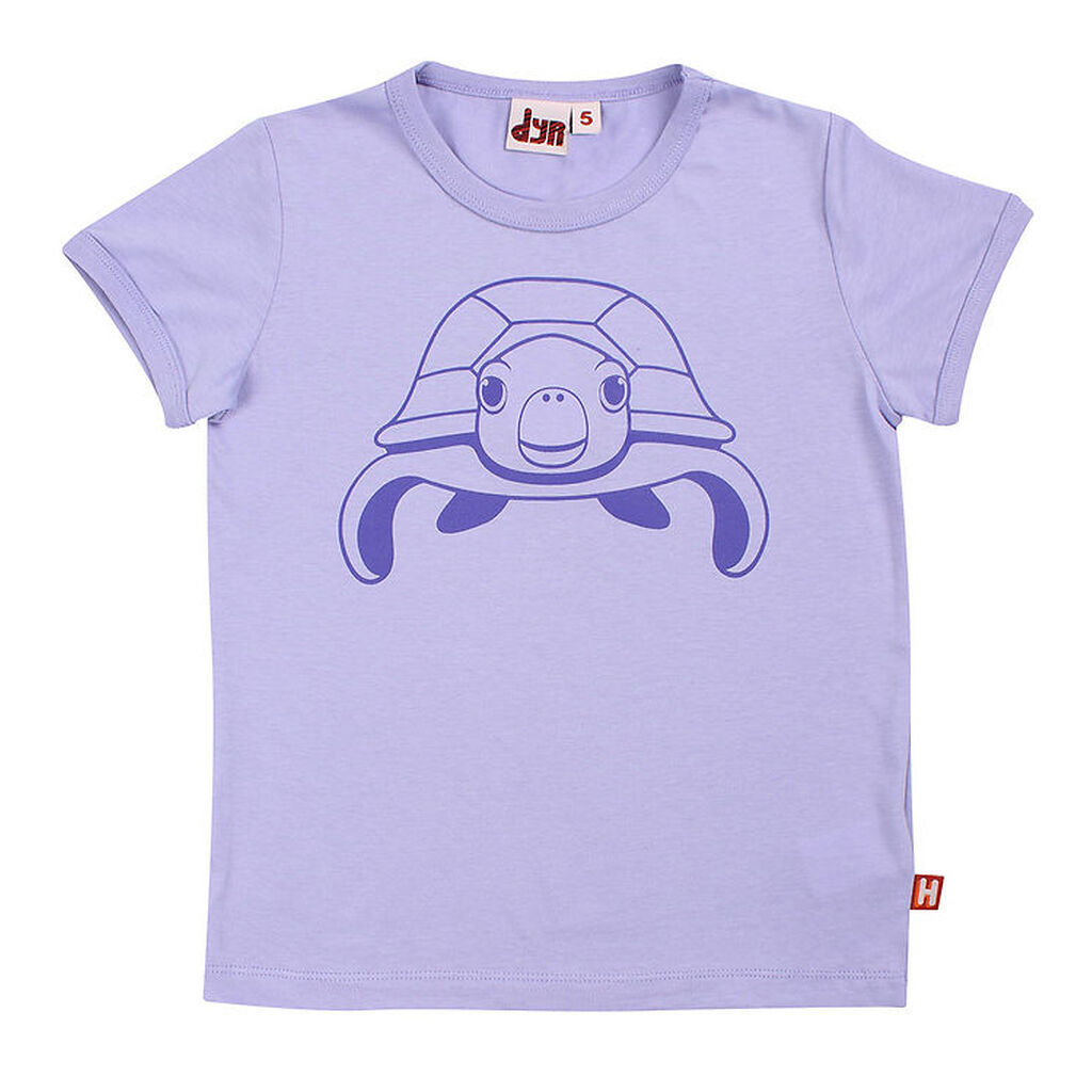 DYR T-shirt - DyrHide - Lila Outline Havskildpadde