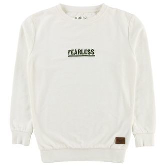 Hound Sweatshirt - Offwhite m. Armygrøn