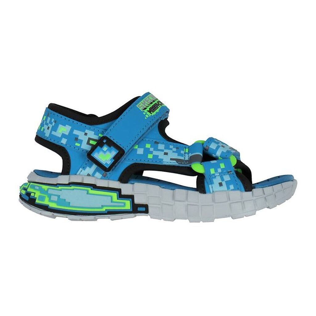 Skechers Sandaler - Mega Splash 4K - Sort/Blå/Grøn