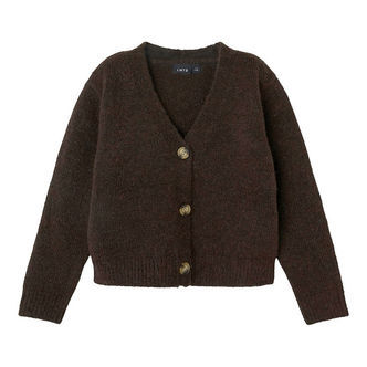 LMTD Cardigan - Strik - NlfNede - Chocolate Brown