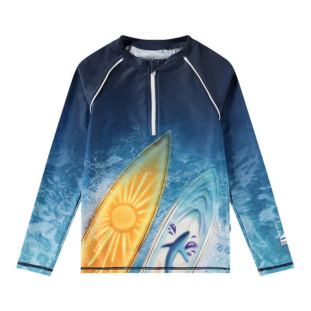 Molo Badebluse - UV50+ - Noble - Surf Art Blue Chill