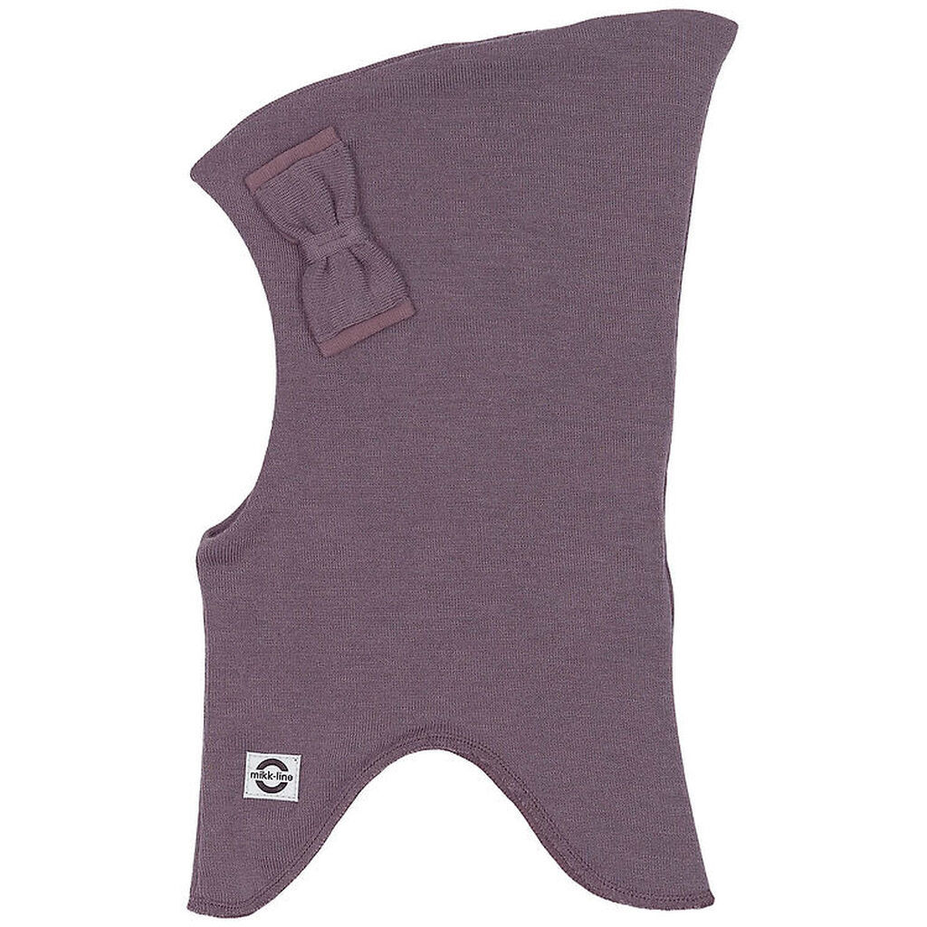 Mikk-Line Elefanthue - Uld/Akryl - 2-lags - Sparrow m. Sløjfe