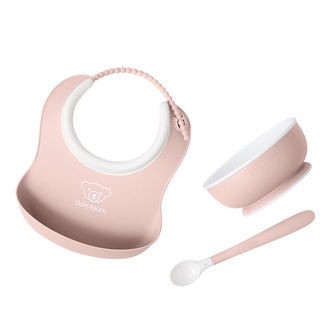 BabyBjörn Spisesæt - 3 Dele - Lyserød