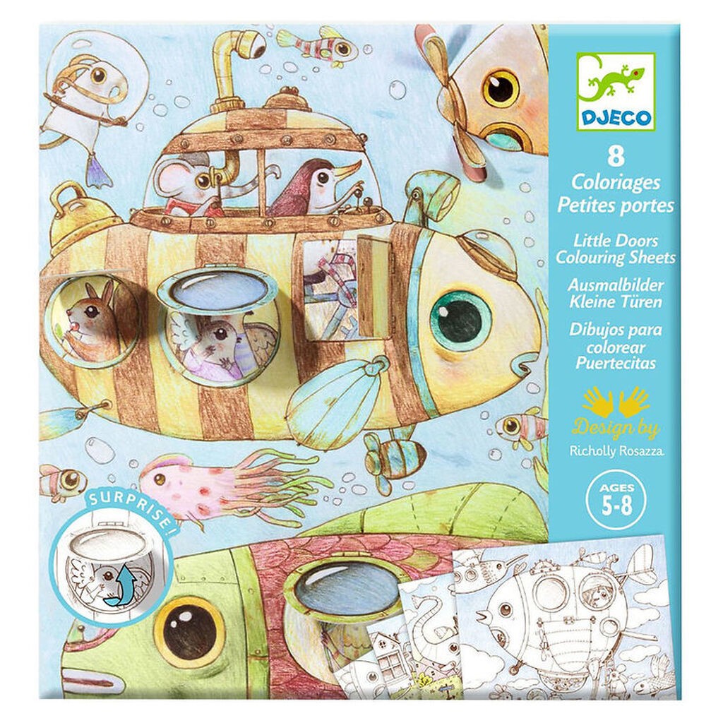 Djeco Maleark m. Små Døre - Malo's Trip