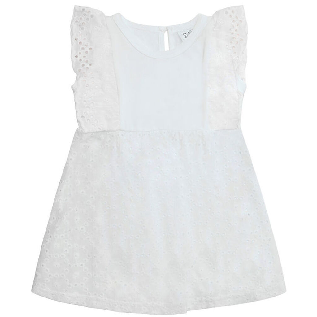 Hust and Claire Kjolebody k/æ - Kristi - White m. Broderi Anglai