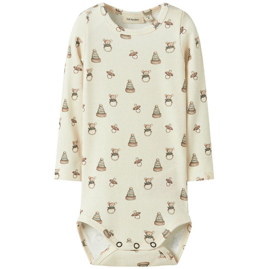 Lil' Atelier Body l/æ - Rib - NbnGavo - Turtledove/Toy