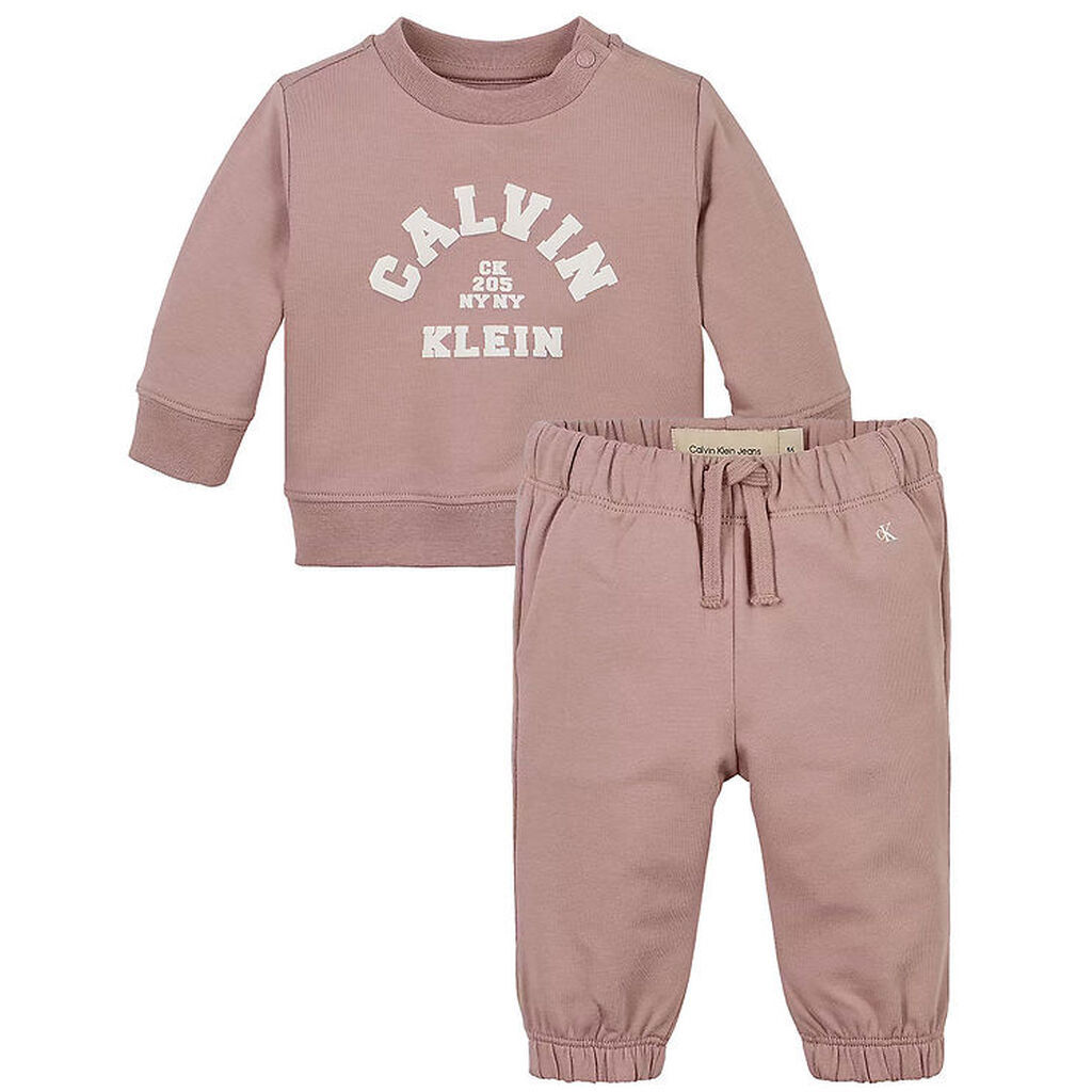 Calvin Klein Sweatsæt - Varsity - Noble Rose