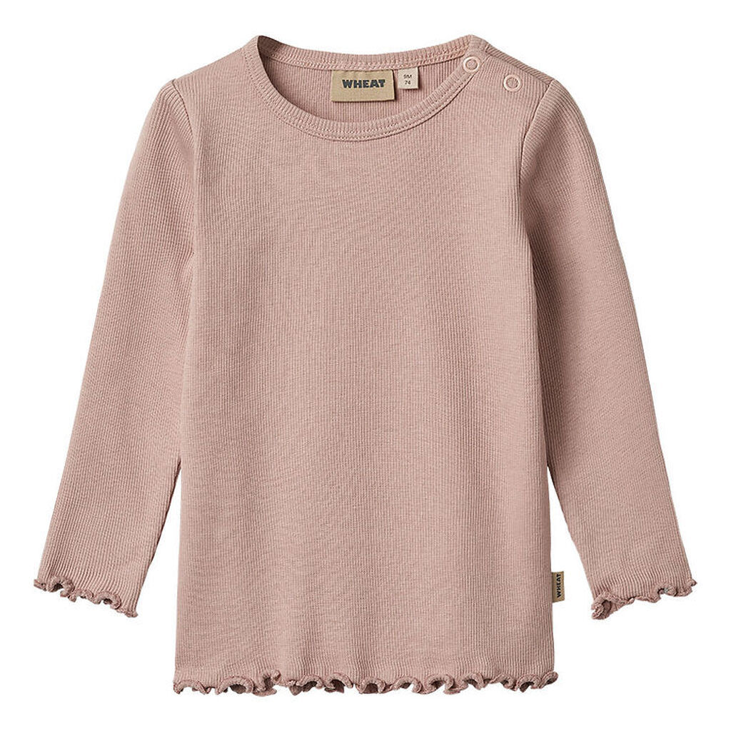 Wheat Bluse - Rib - Ida - Rose Powder