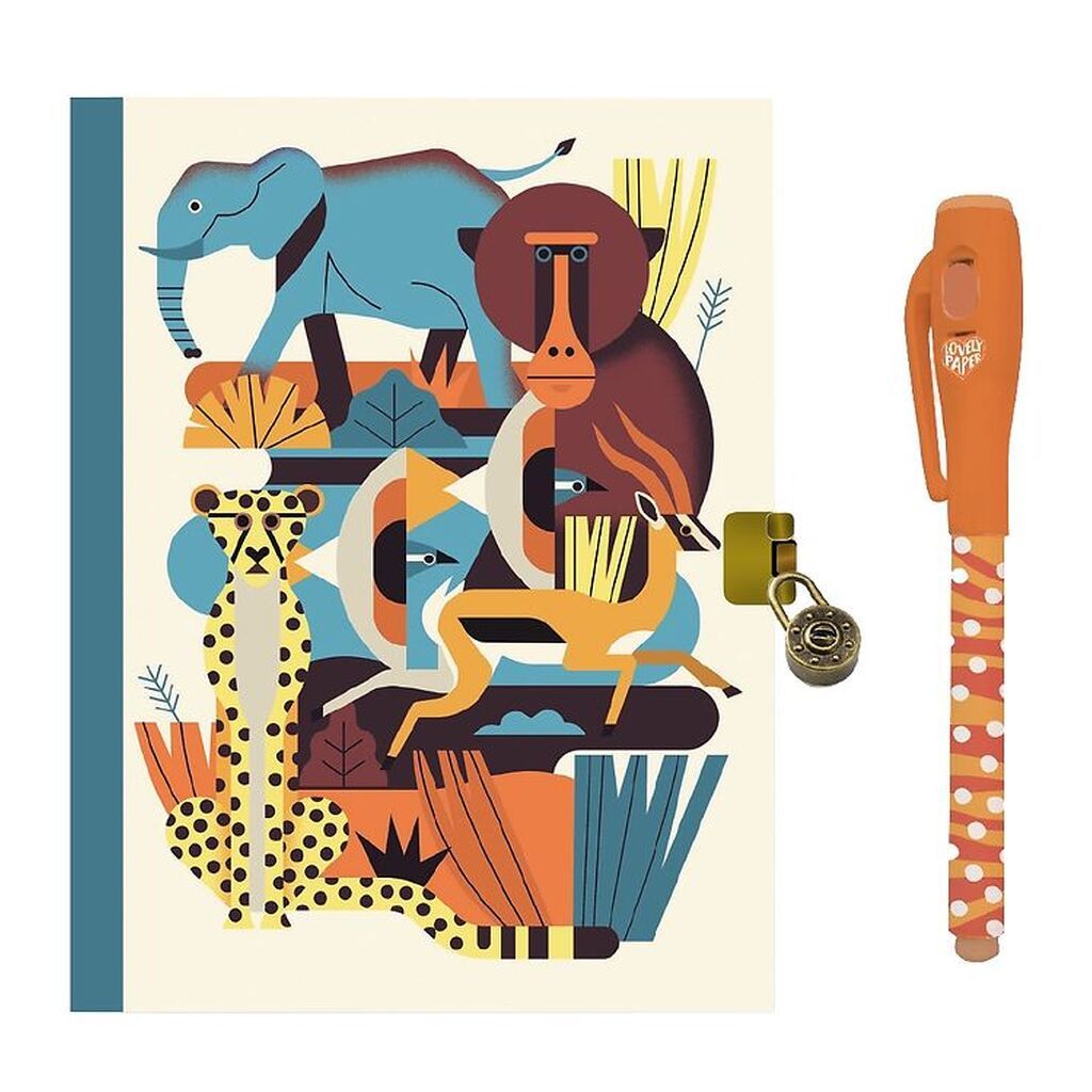 Djeco Dagbog m. Lås & Magisk Pen - Owen