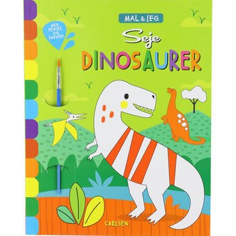 Forlaget Carlsen Malebog - Mal og Leg - Seje Dinosaurer