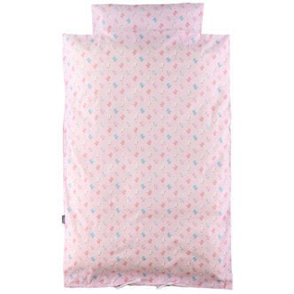 Nørgaard Madsens Sengetøj - Baby - Pink m. Enhjørning Hoved