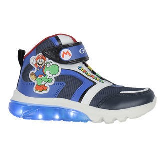 Geox Støvler m. Lys - J Ciberdron - Super Mario - Navy/Royal