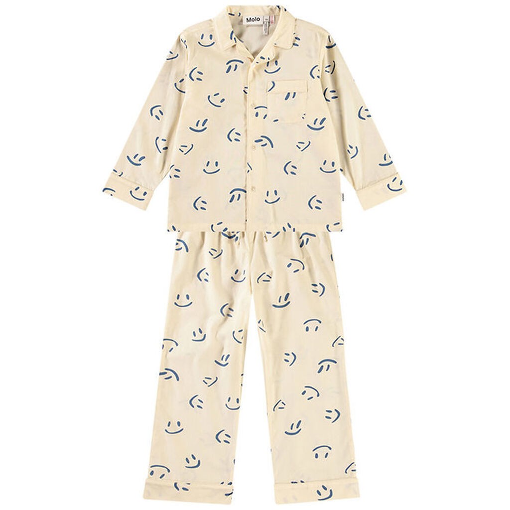 Molo Nattøj - Skjorte/Bukser - Lex - Happy White